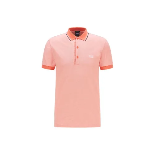 HUGO BOSS Polo Shirts Men Pink