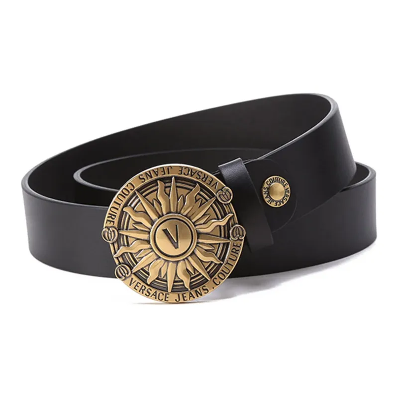 VERSACE JEANS COUTURE Leather Belts Men Black-3