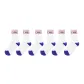 6 Pack (Blue, White, Multicolor)