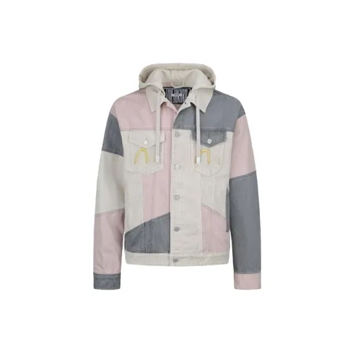 EVISU Denim Jackets Men Multicolor