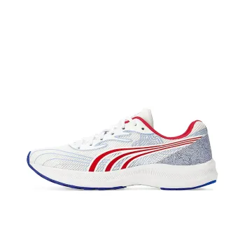 DO WIN Journey To The Second Generation Durable Breathable Low Top Running Shoes Unisex White Red