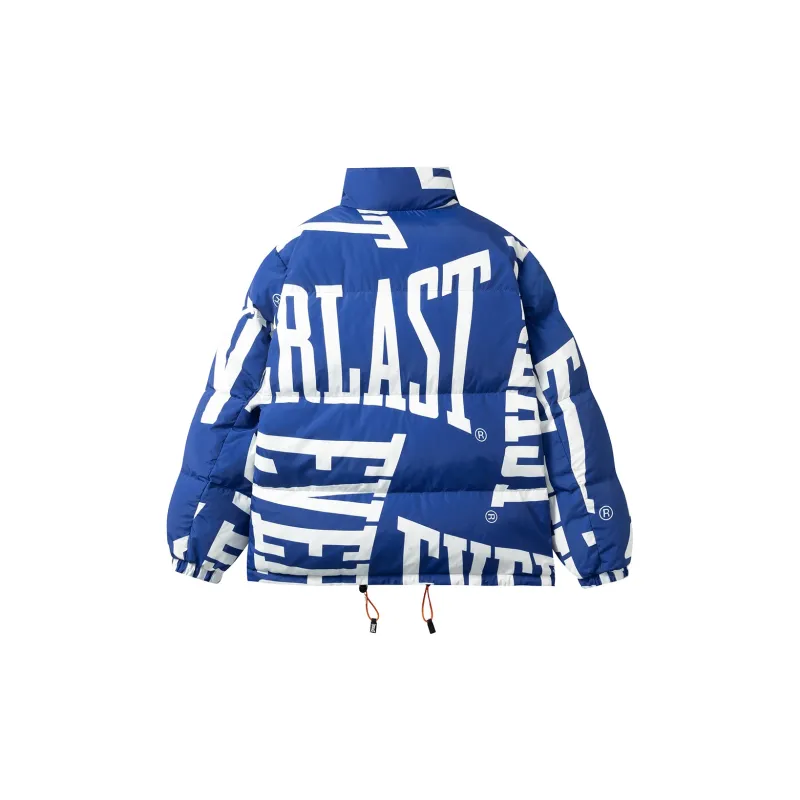 Everlast Letter Stand Collar Loose Fit Thickened Down Jacket Unisex-1