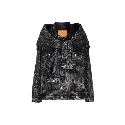 Martine Rose Denim Jackets Unisex Black