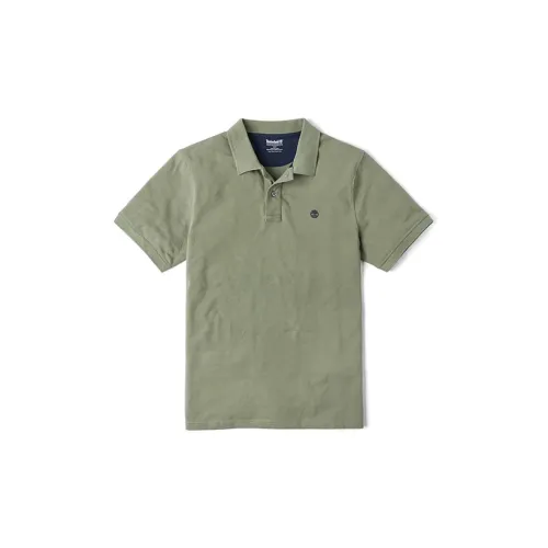 Timberland Polo Shirts Men Olive Green