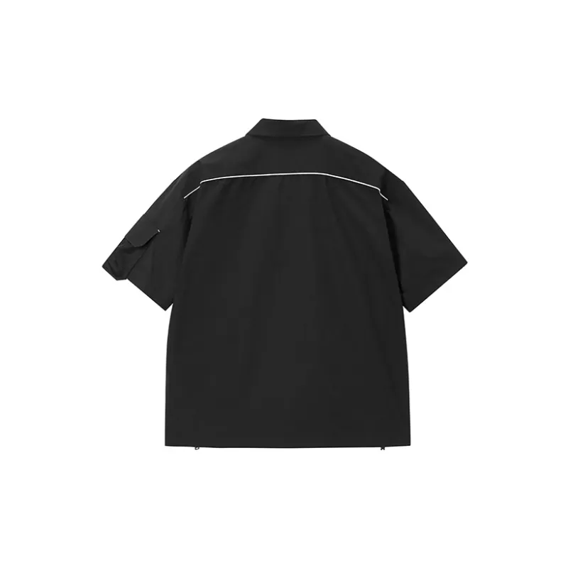 COPPOLELLA Solid Color Loose Fit Polo Shirt Summer Unisex-1