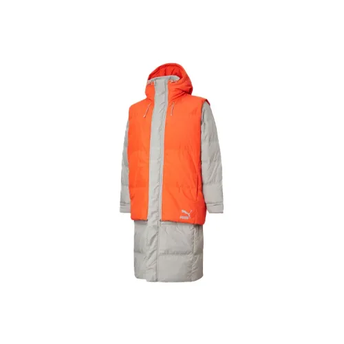 PUMA PADDED VEST Down Jackets Men Lime Gray