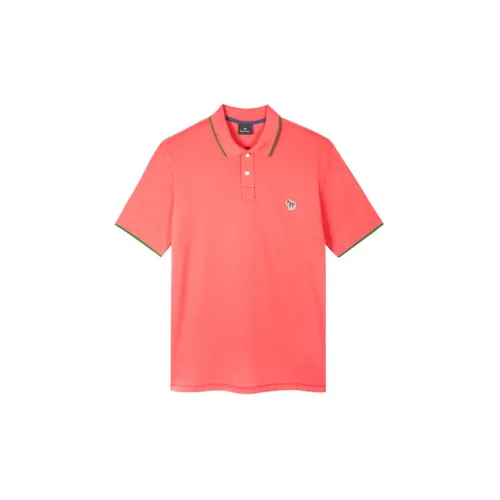 Paul Smith Polo Shirts Men Coral