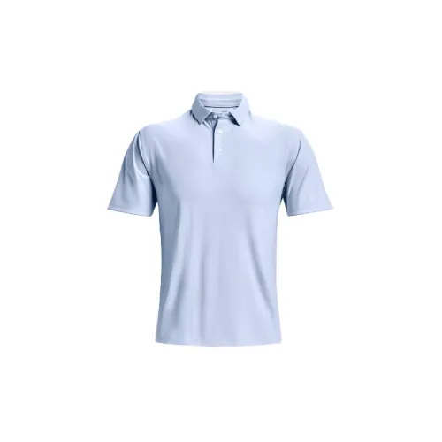 Under Armour Luxe Polo Shirts Men Blue