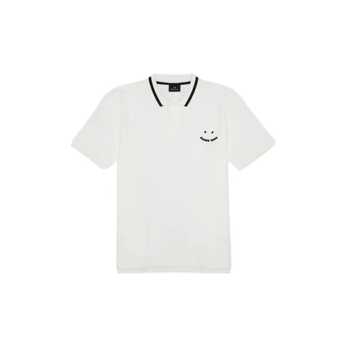 PS By Paul Smith PS Smile Polo Shirts Men White