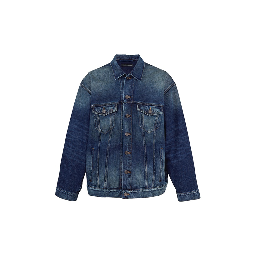 Balenciaga denim jacket men hotsell