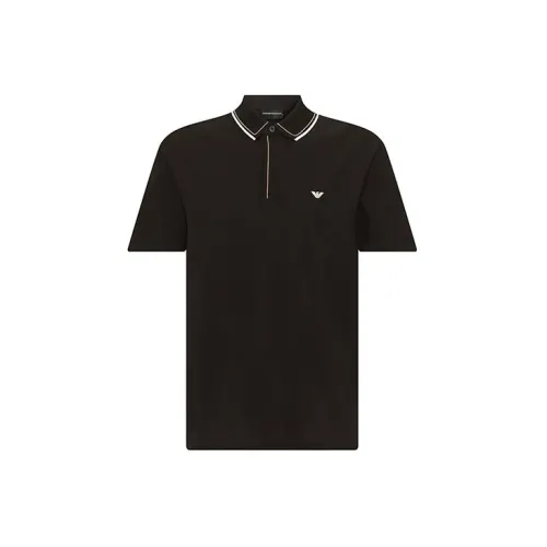 EMPORIO ARMANI Polo Shirts Men Black