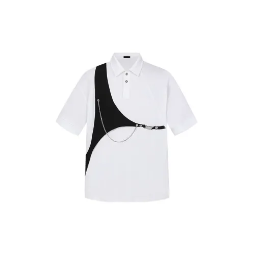 Bosieagender Polo Shirts Unisex White