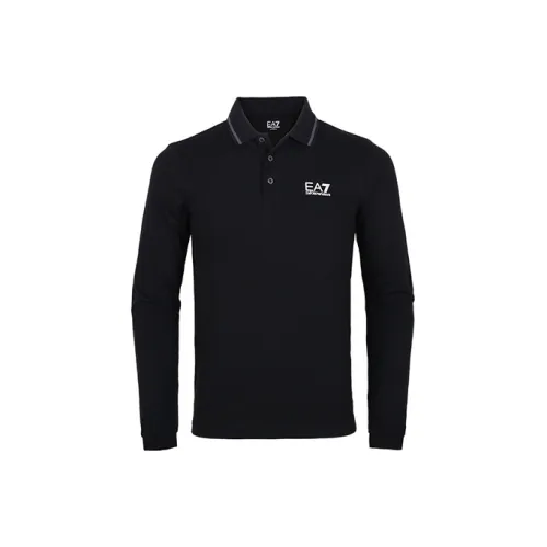 EMPORIO ARMANI Polo Shirts Men Black