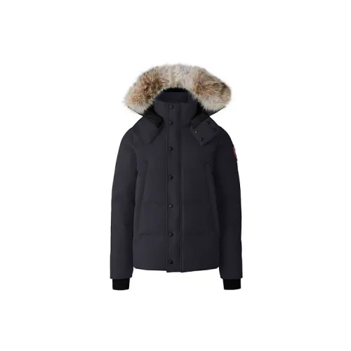 Canada Goose Wyndham Series Down Jackets Men Dark Blue