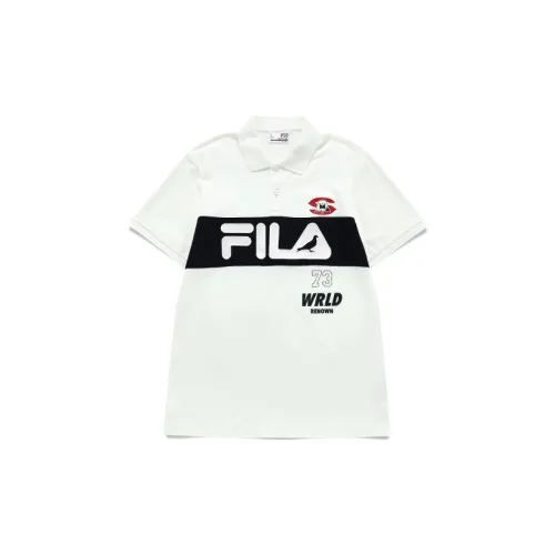 Staple X FILA FUSION Polo Shirts Men Cloud White