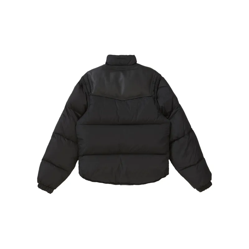 Supreme Schott Down Leather Vest Puffy Jacket-1