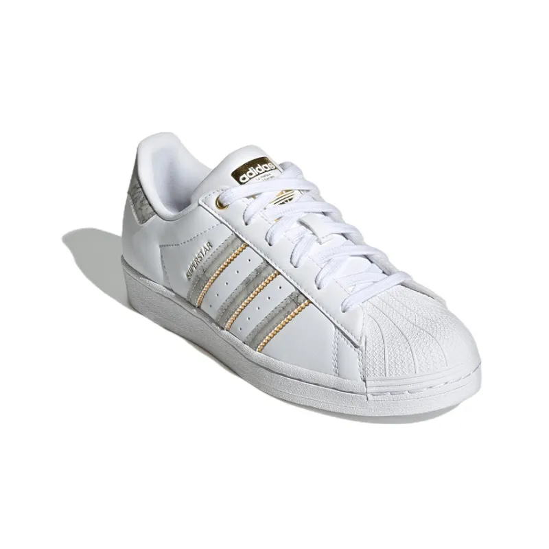 Superstar Women's Adidas Originals 'White Gold Metallic' Women's-2