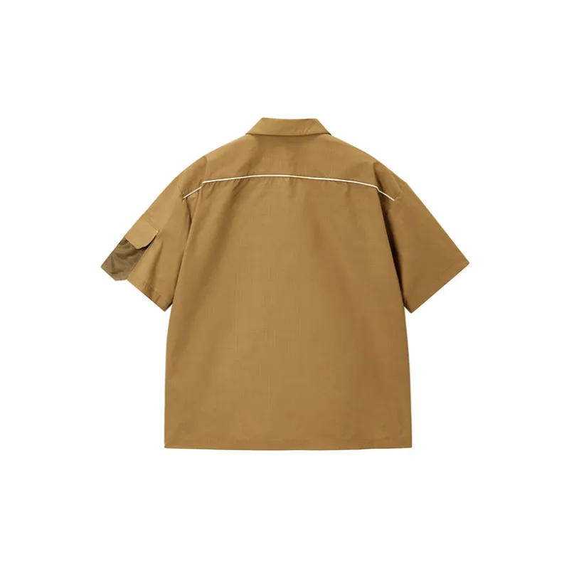 COPPOLELLA Solid Color Loose Fit Polo Shirt Summer Unisex-4