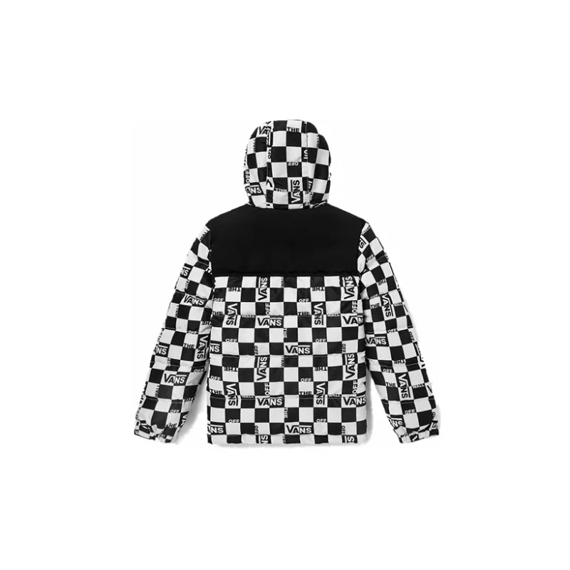 Vans Down Jacket Men's Black White-1