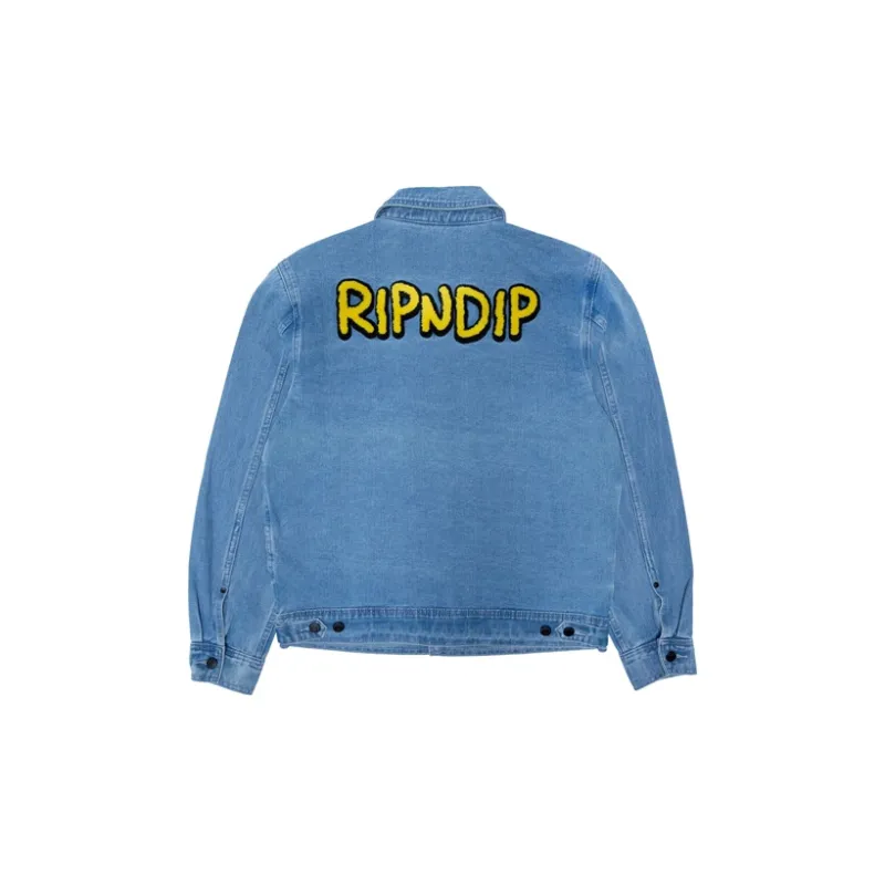 RIPNDIP Denim Jacket Unisex Blue-1