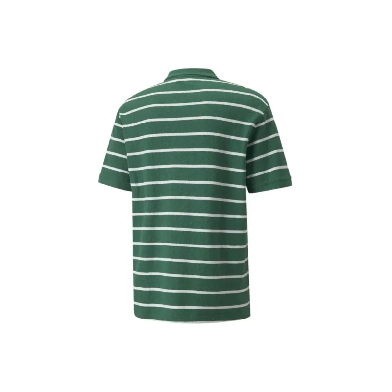 Amiparis X PUMA X Ami Co Branded Series Polo Shirts Men Verdant Green-1