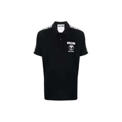 MOSCHINO Polo Shirts Men Black