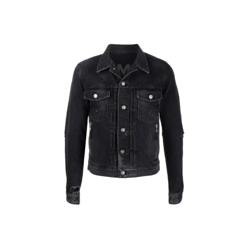 BALMAIN Denim Jackets Men Black