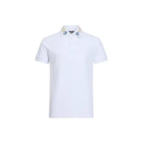 VERSACE JEANS COUTURE Polo Shirts Men White