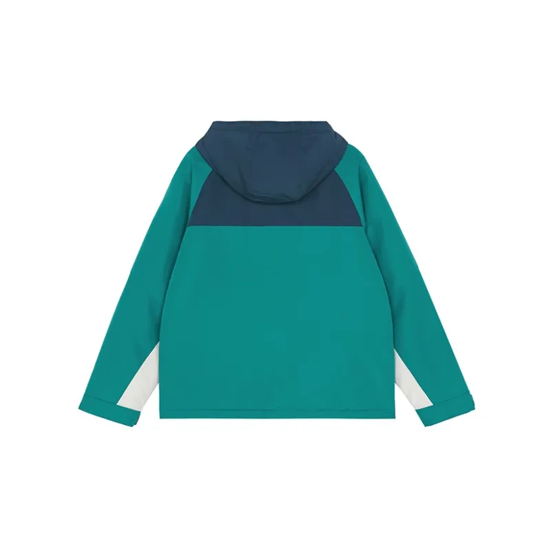 New Balance Color Block Windbreaker Down Jackets Unisex Green-1