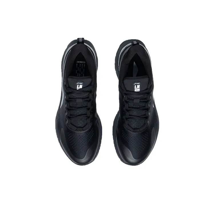 LINING YueYing Element Running Shoes Men Low Top Black/White-4