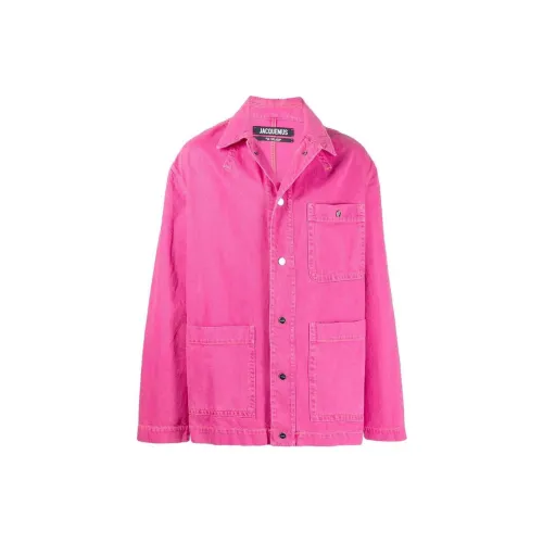 Jacquemus Denim Jackets Men Pink