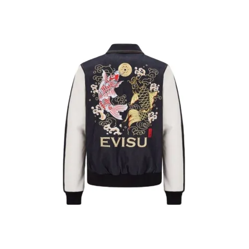 EVISU Denim Jackets Men Black