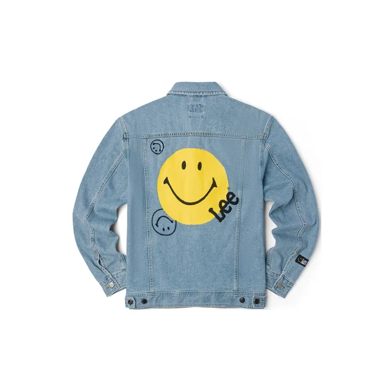 Smiley X Lee X Smiley® Ss22 Denim Jackets Men Medium Light Blue-1