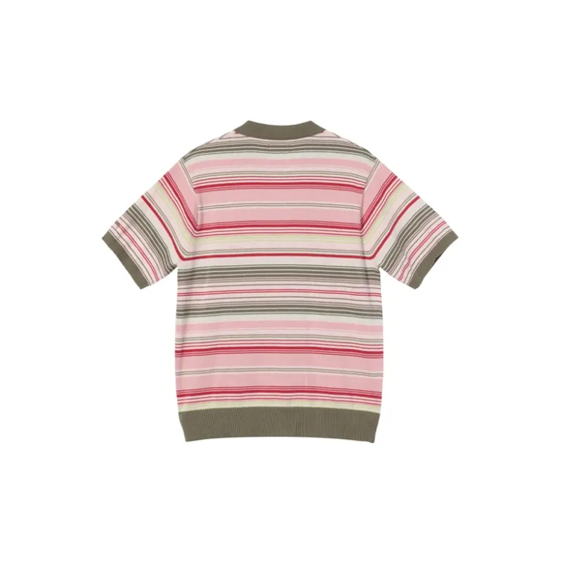 Stussy Polo Shirts Unisex Pink-1