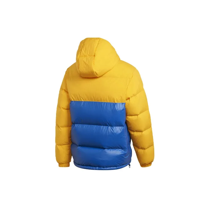 Adidas Originals Down Jacket Winter Men's Yellow Blue Multicolor-1