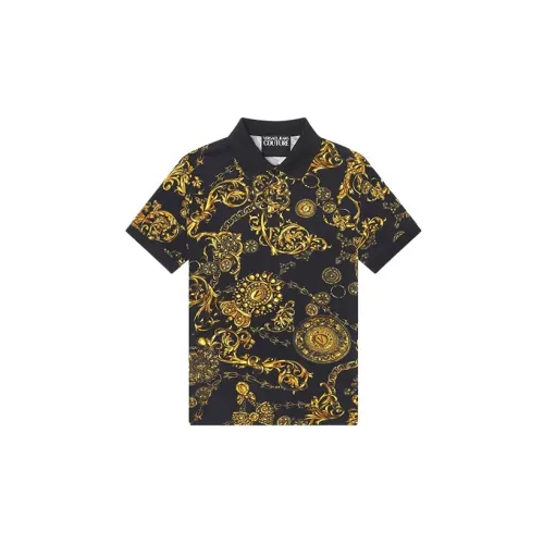 VERSACE Polo Shirts Men Black