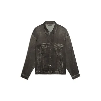 Balenciaga Oversized Acid Wash Denim Jacket