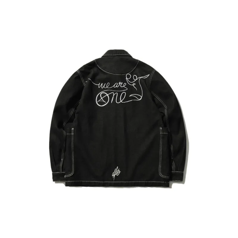 LiNing x Dft Denim Jacket Men's Black-1