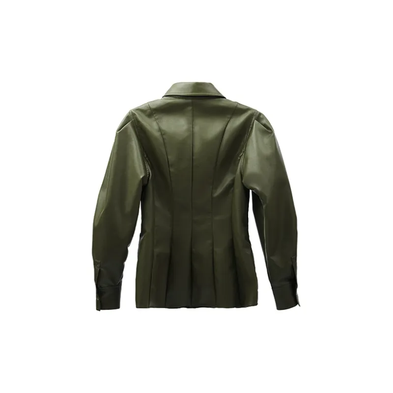 D. MARTINA QUEEN Shirts Women's Olive Green-1