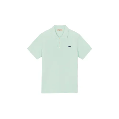 Maison Kitsune Polo Shirts Men Light Green