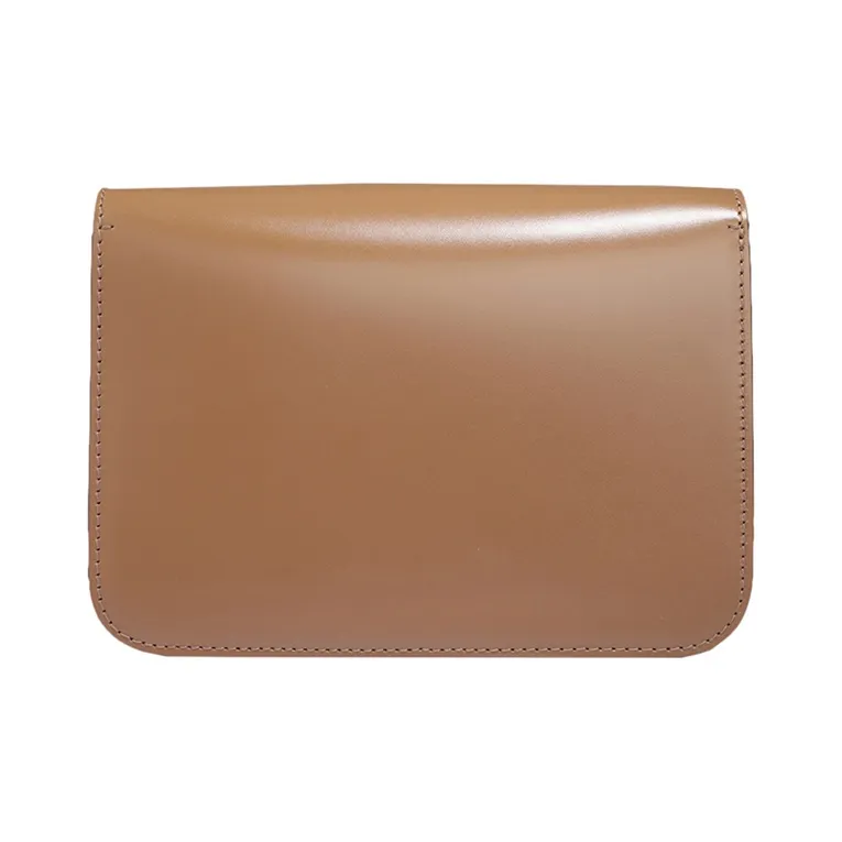 Burberry Leather Small Square Bag Shoulder Bag Crossbody Bag Women's Brown-4