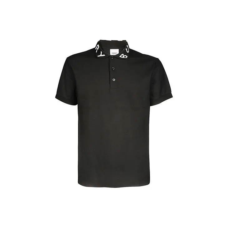 Burberry Ryland Collar Logo Polo Black - POIZON