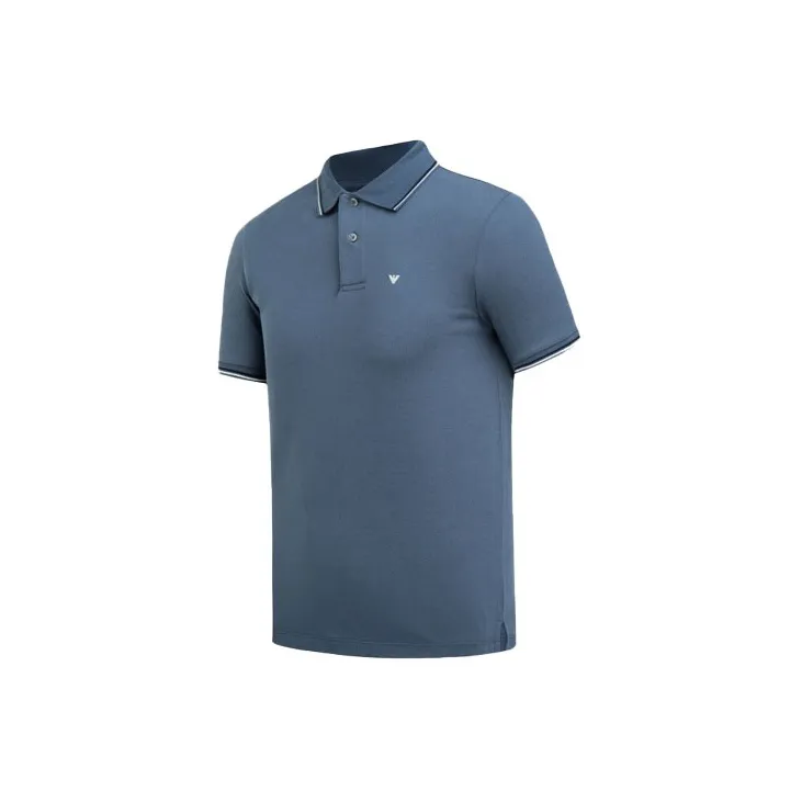 EMPORIO ARMANI Slim fit Stretch Piqué Polo Shirt With Micro Eagle-2