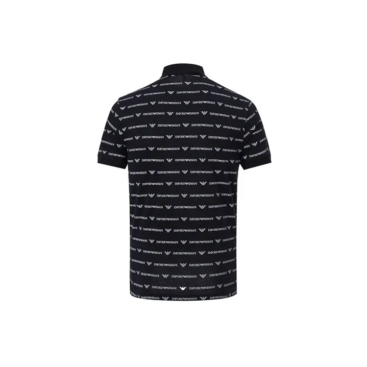 EMPORIO ARMANI Polo Shirts Men Navy Blue-1