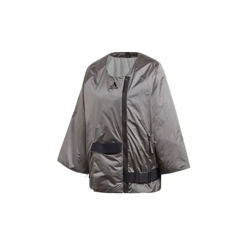 Adidas Down Jackets Women's Metallic Gray-1