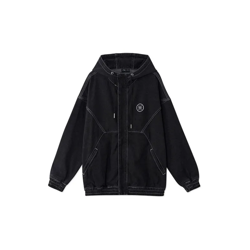 LiNing Denim Jacket Men's Black-1