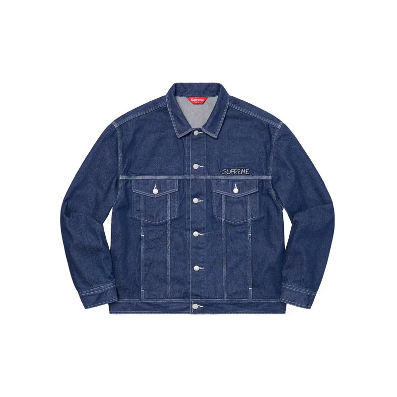 Supreme Smurfs Denim Trucker Jacket-5