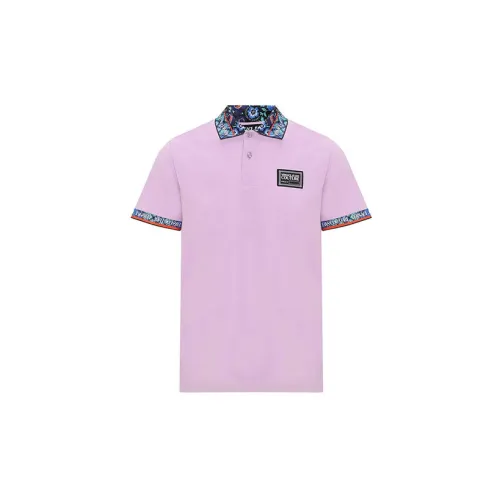 VERSACE JEANS COUTURE Polo Shirts Men Light Purple