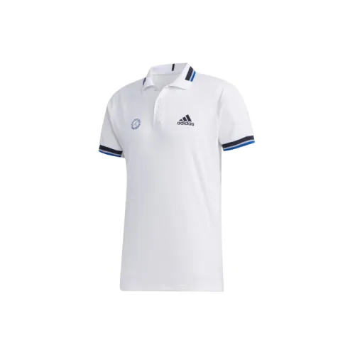 Adidas Polo Shirts Men White