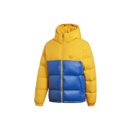 Adidas Originals DOWN REGEN PUFF Down Jackets Men Yellow/Blue Multicolor